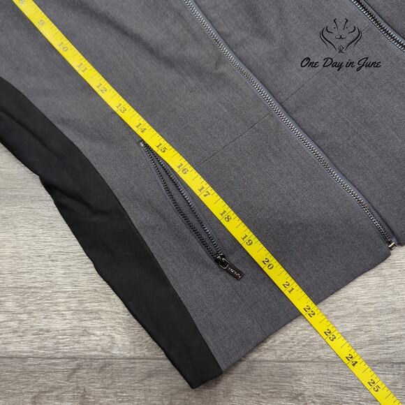 Calvin Klein Zip Front Shoulder Pad Jacket Size 6 - Picture 4 of 5